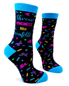 Throw Kindness Like Confetti ladies' Novelty Socks