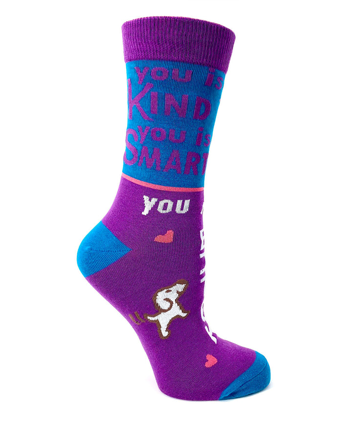 You is Kind, You is Smart, You is a Bitch Women's Crew Socks – FabDaz